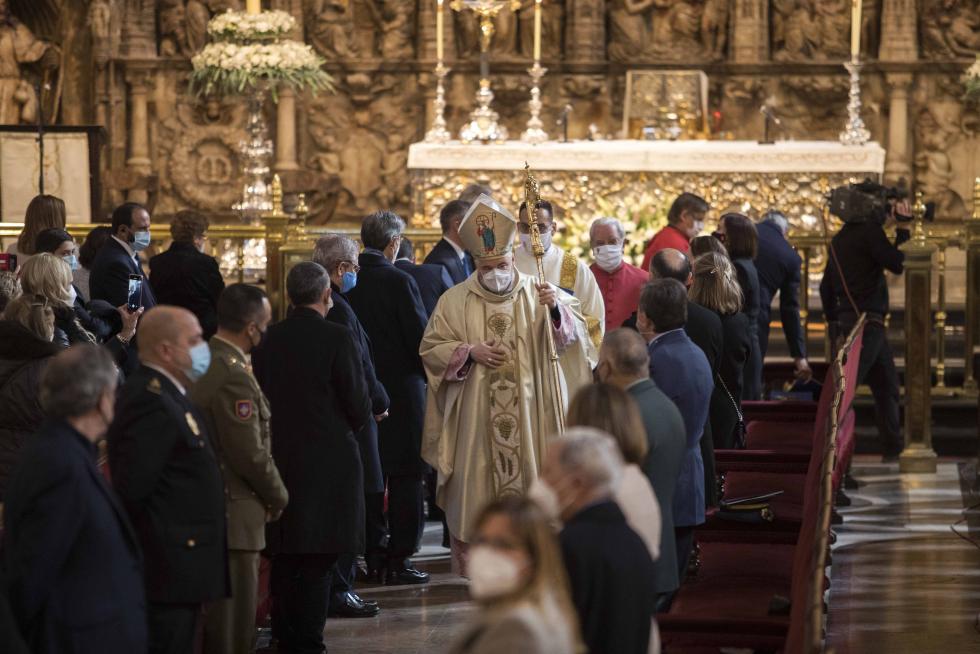 Toma de posesión del nuevo arzobispo de Zaragoza, Carlos Manuel Escribano