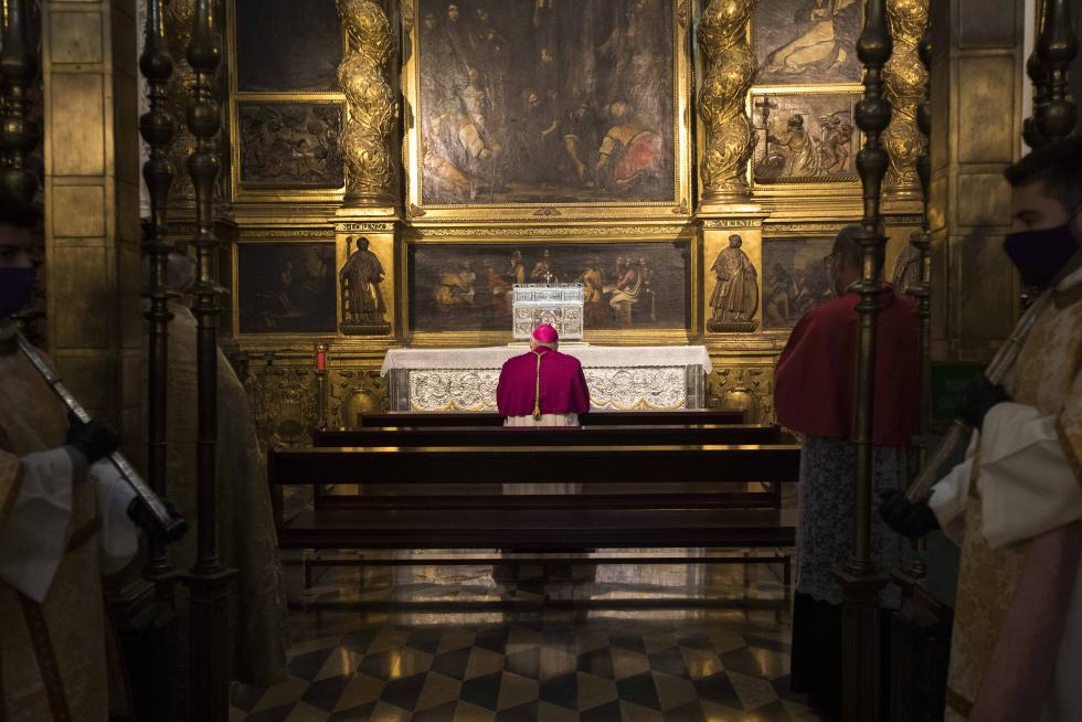 Toma de posesión del nuevo arzobispo de Zaragoza, Carlos Manuel Escribano