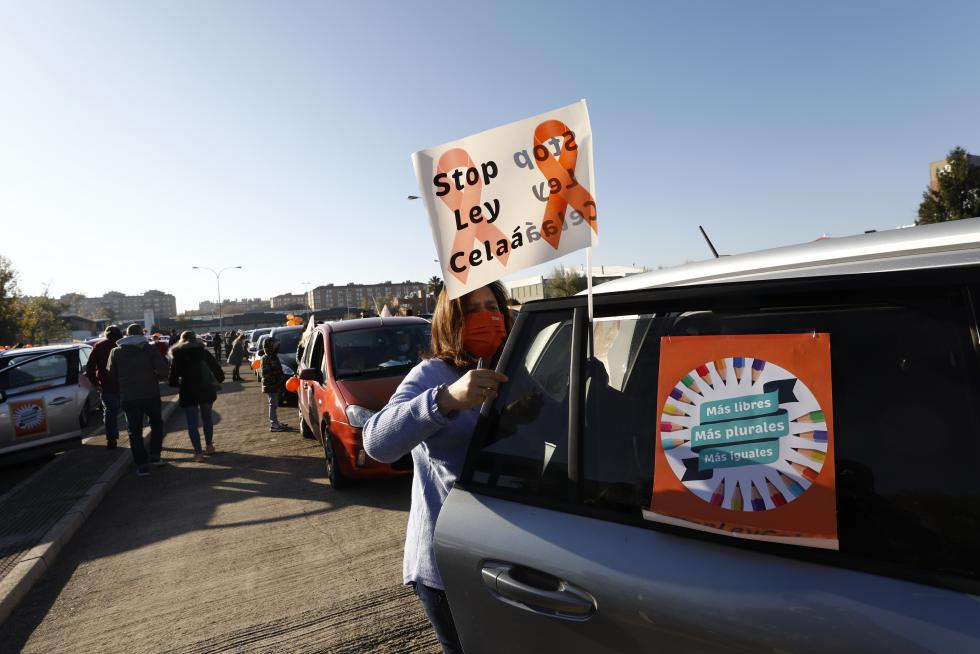 La enseñaza concertada, en las calles contra la ley Celaá