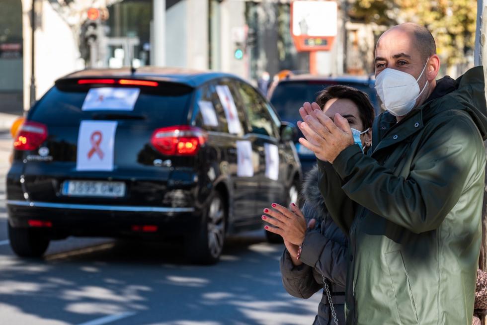 La protesta de la enseñanza concertada también ha llenado las calles de Logroño
