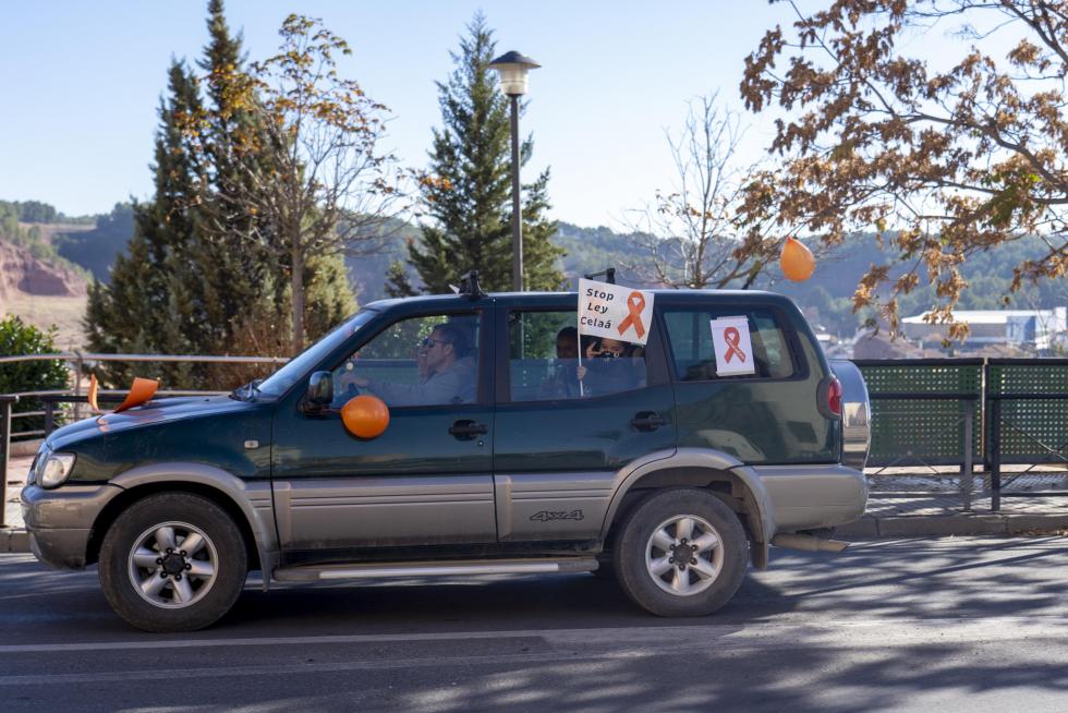 Protesta de la enseñanza concertada en las calles de Teruel