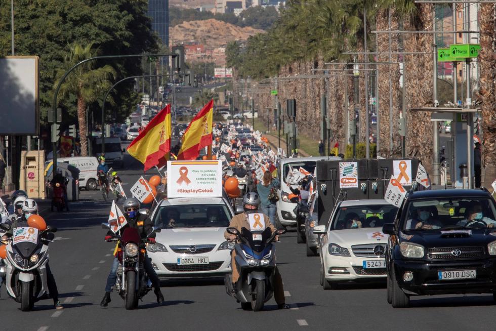 Protesta de la enseñanza concertada este domingo en Murcia