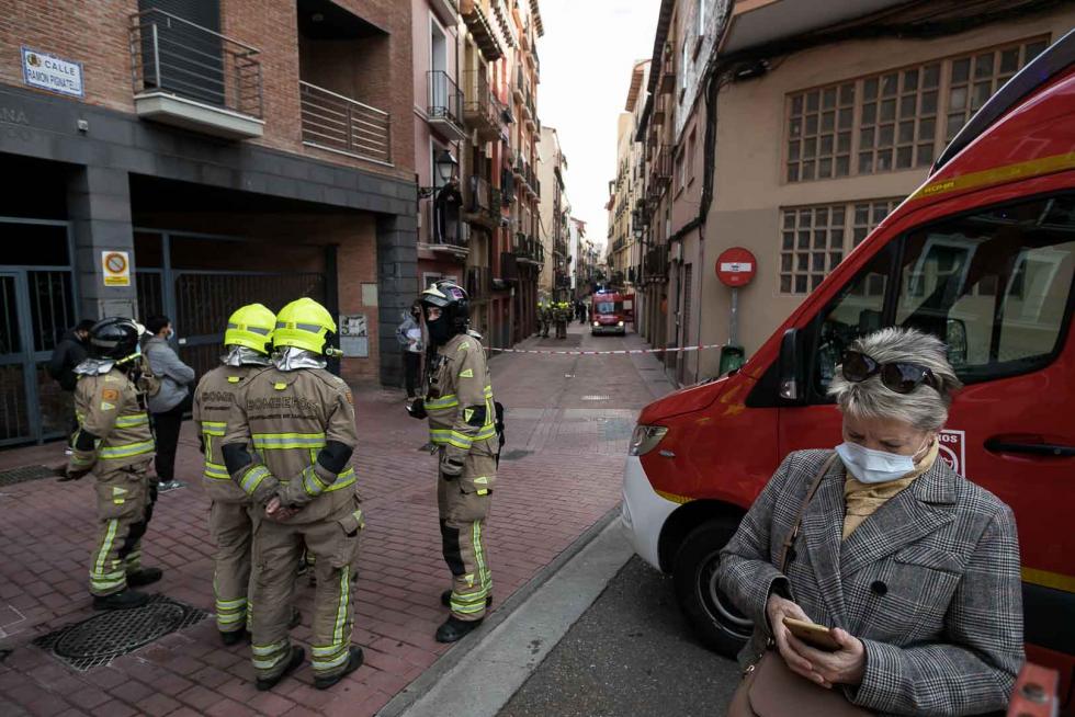 Tres okupas, detenidos por actos vandálicos en la calle Pignatelli