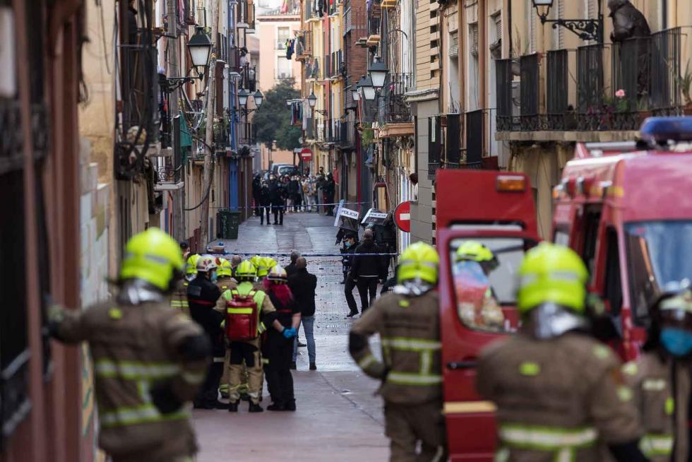 Tres okupas, detenidos por actos vandálicos en la calle Pignatelli
