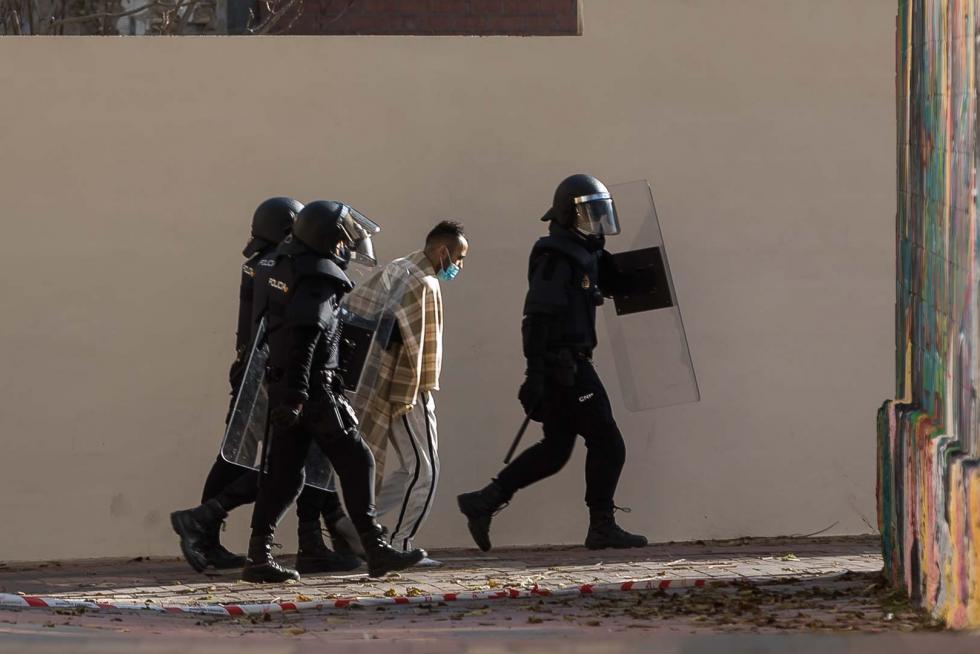 Tres okupas, detenidos por actos vandálicos en la calle Pignatelli