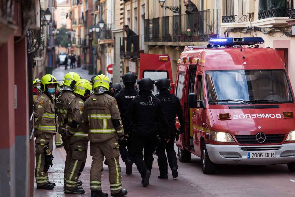 Tres okupas, detenidos por actos vandálicos en la calle Pignatelli