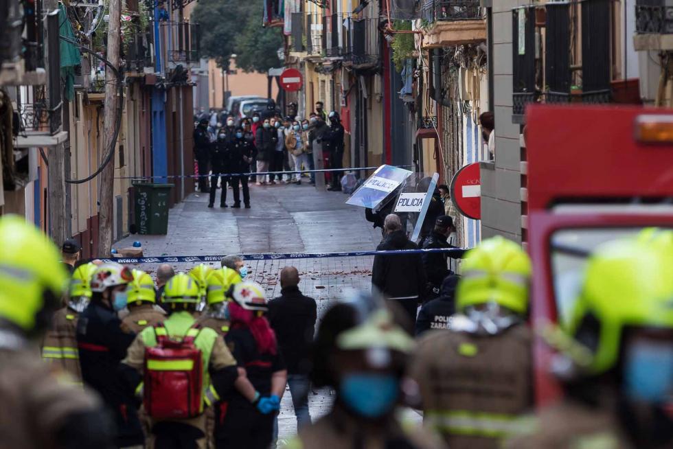 Tres okupas, detenidos por actos vandálicos en la calle Pignatelli