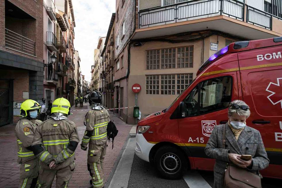 Tres okupas, detenidos por actos vandálicos en la calle Pignatelli