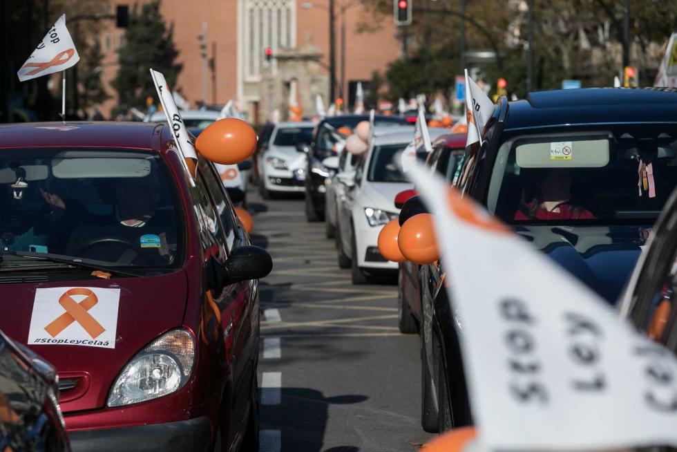 Nueva protesta de la concertada en coches contra la ley Celáa