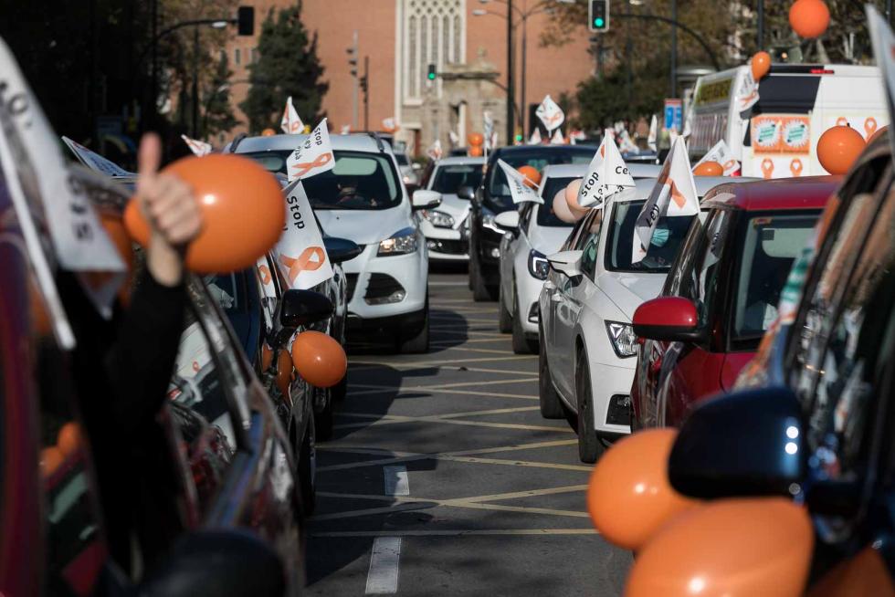 Nueva protesta de la concertada en coches contra la ley Celáa