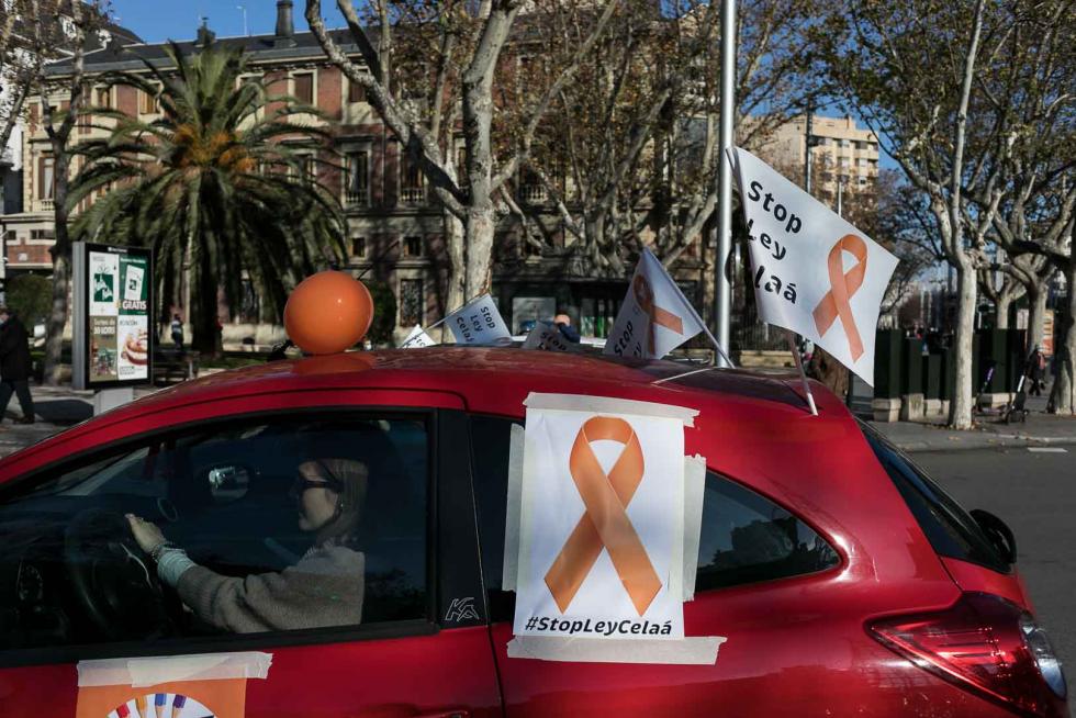 Nueva protesta de la concertada en coches contra la ley Celáa