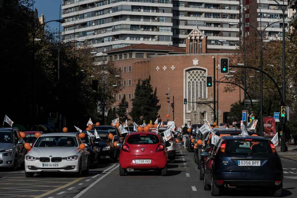 Nueva protesta de la concertada en coches contra la ley Celáa