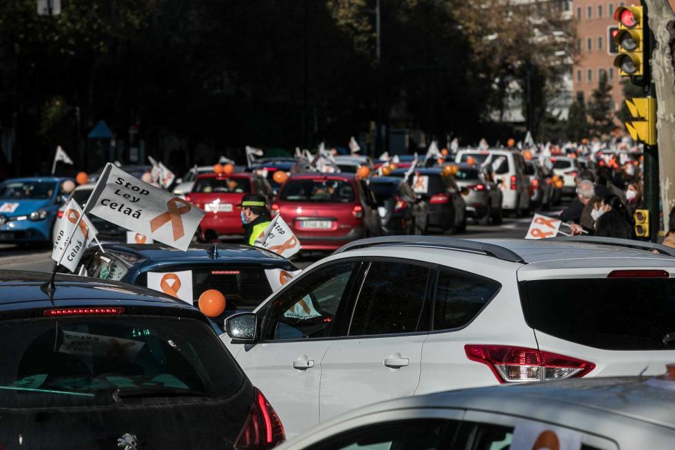 Nueva protesta de la concertada en coches contra la ley Celáa