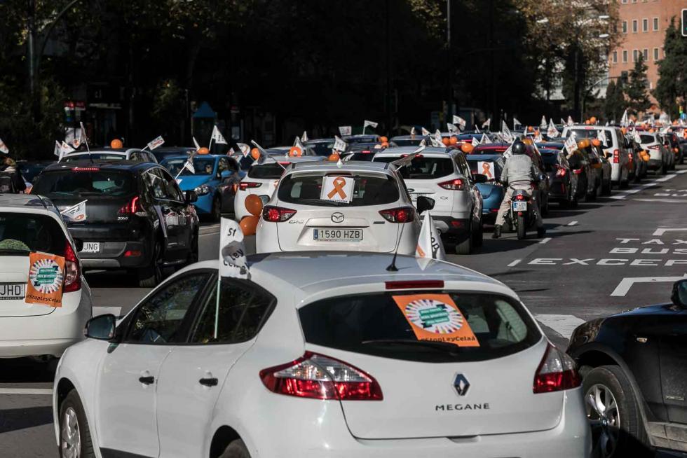 Nueva protesta de la concertada en coches contra la ley Celáa