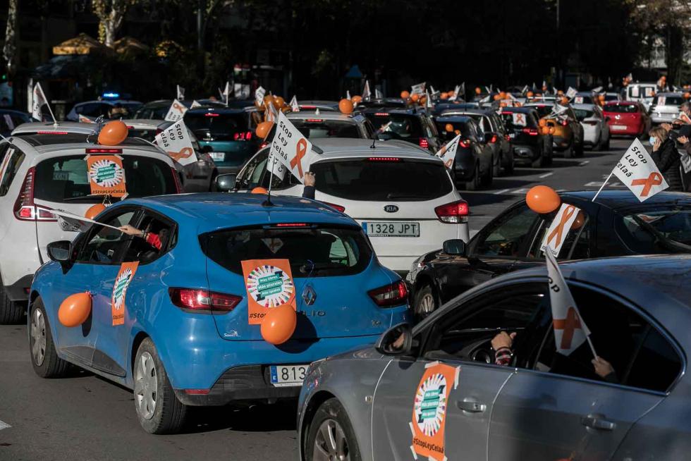 Nueva protesta de la concertada en coches contra la ley Celáa