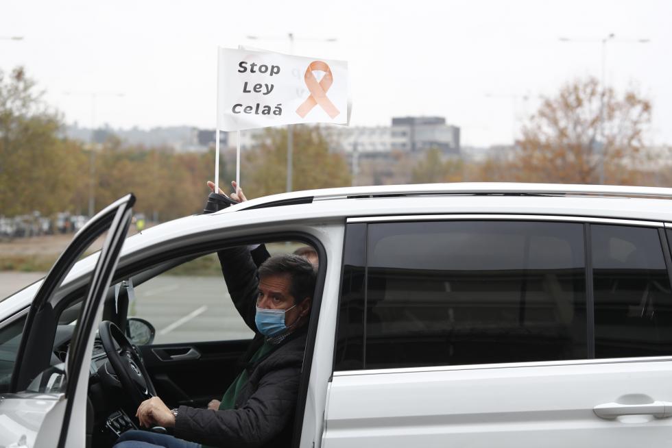 Nueva protesta en coches contra la ley Celáa