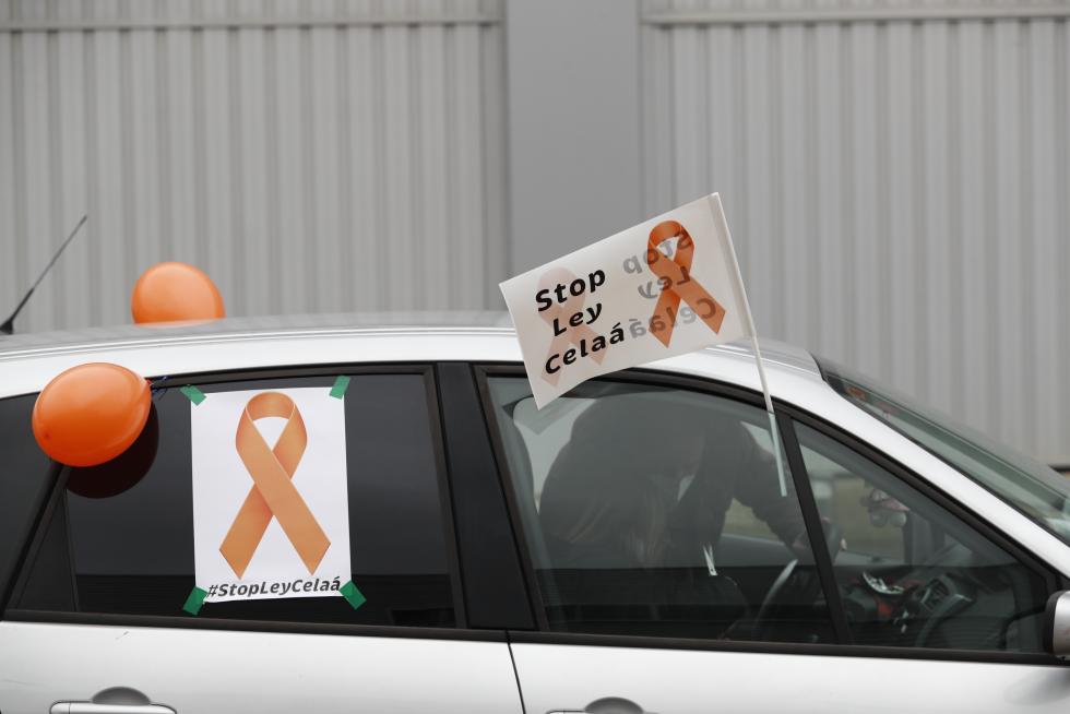 Nueva protesta en coches contra la ley Celáa