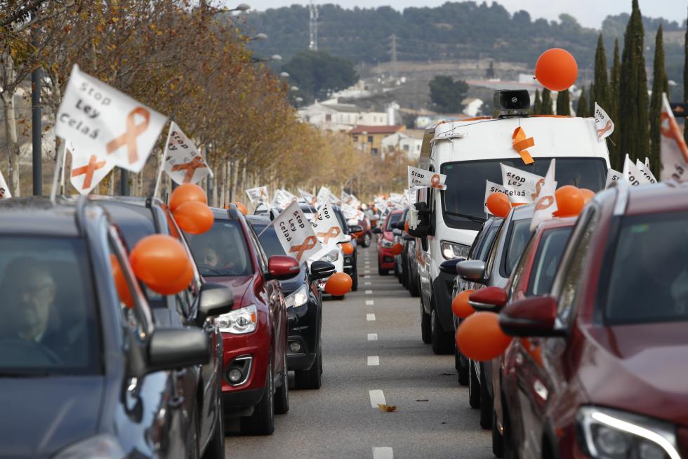 Nueva protesta en coches contra la ley Celáa