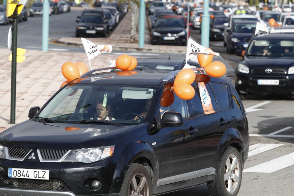 Nueva protesta en coches contra la ley Celáa