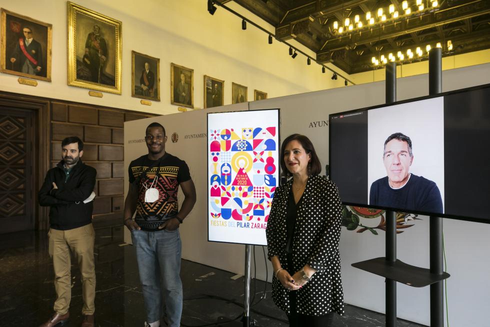 Presentación del cartel de Fiestas del Pilar 2020 de Zaragoza (4/06/2020)