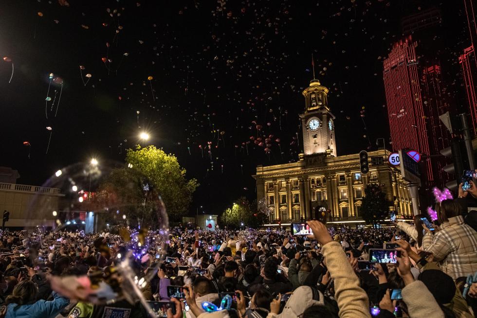 Fuegos artificiales en Manila para recibir 2021