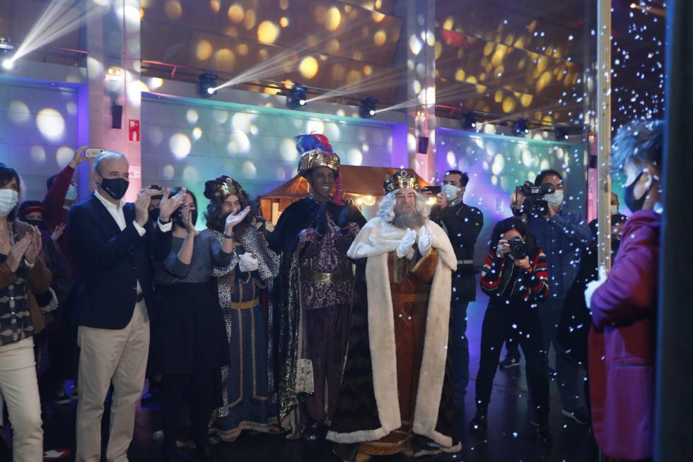 Recepción a los Reyes Magos en Zaragoza