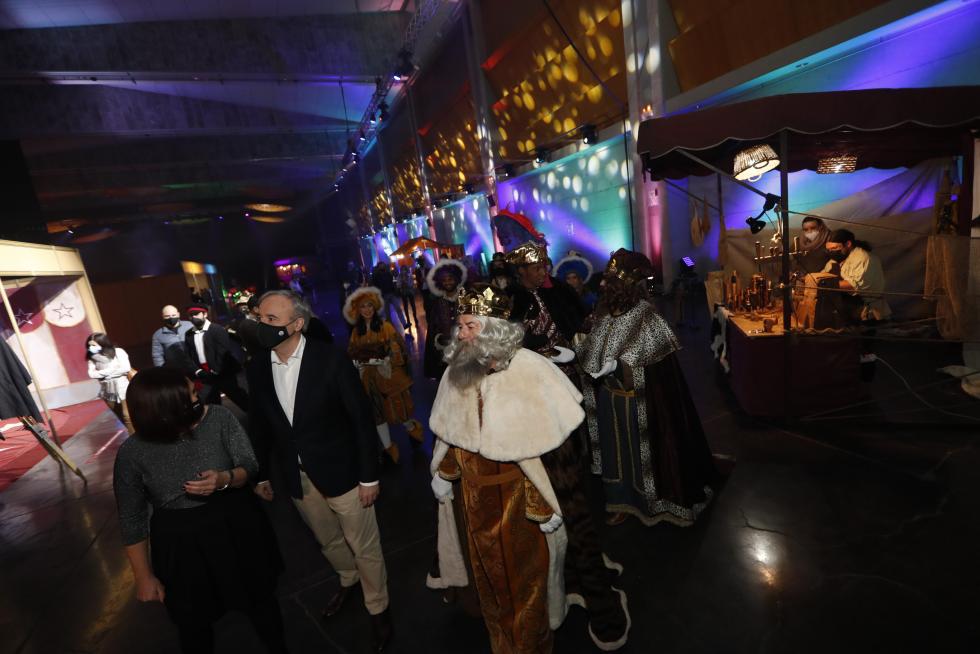 Recepción a los Reyes Magos en Zaragoza