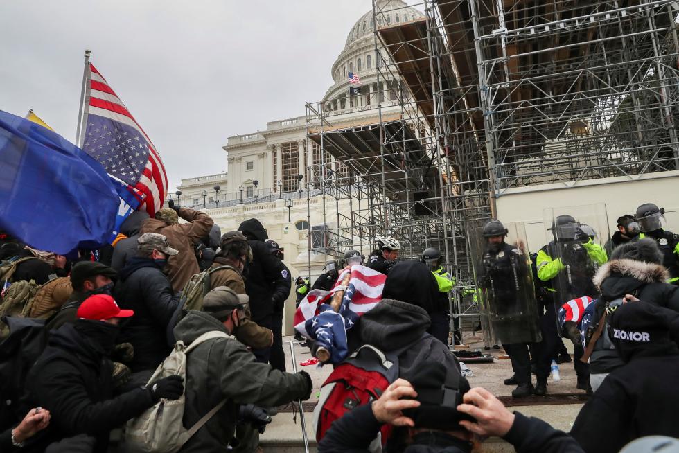 Supporters of U.S. President Donald Trump gather in Washington