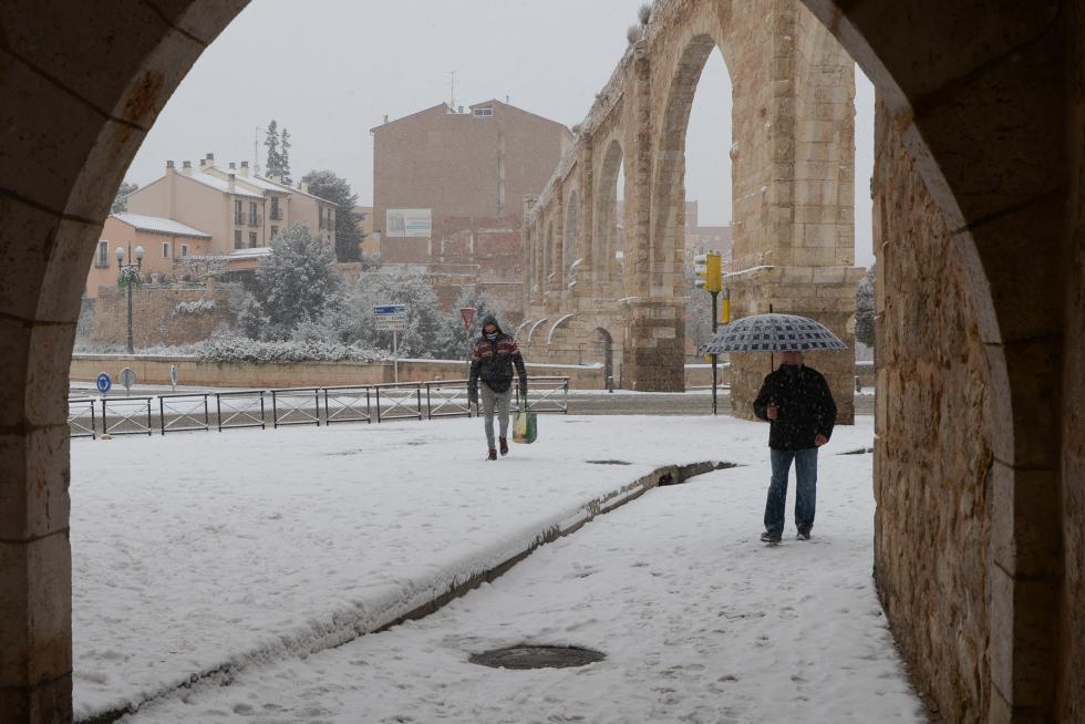Nevada en Teruel por la borrasca Filomena