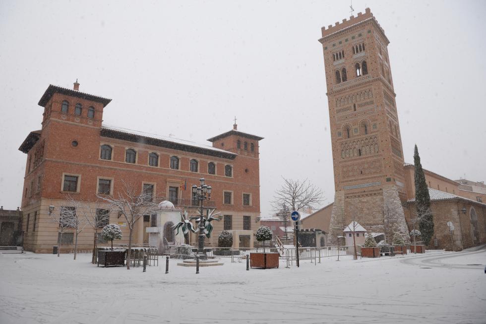 Nevada en Teruel por la borrasca Filomena