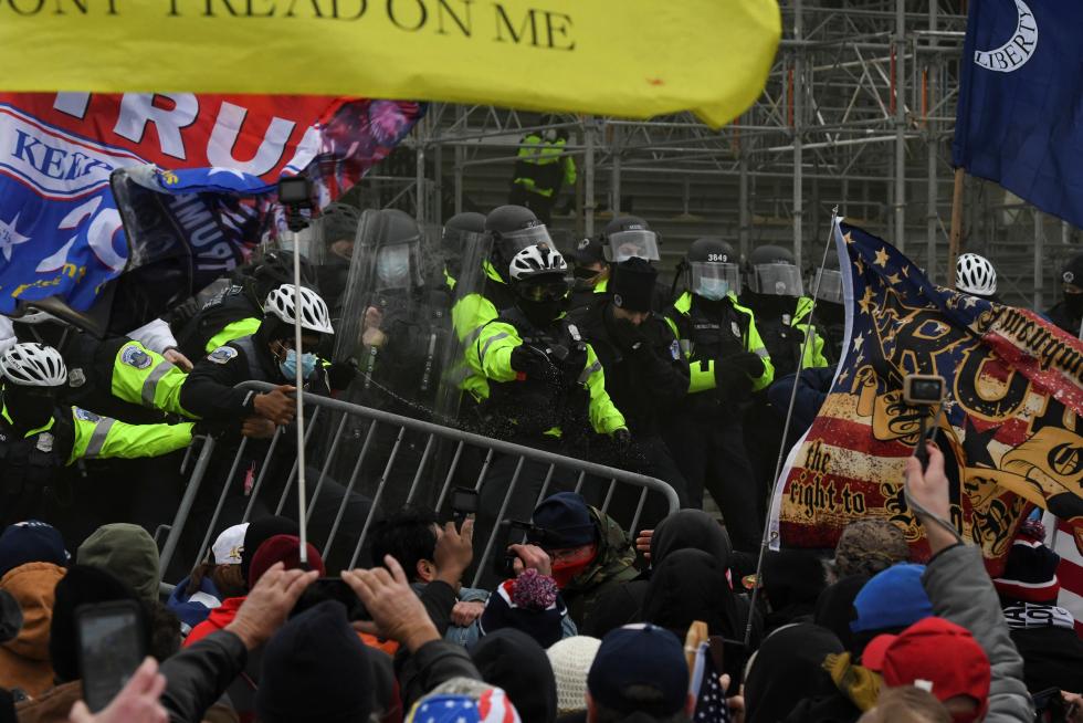 Supporters of U.S. President Donald Trump protest in Washington