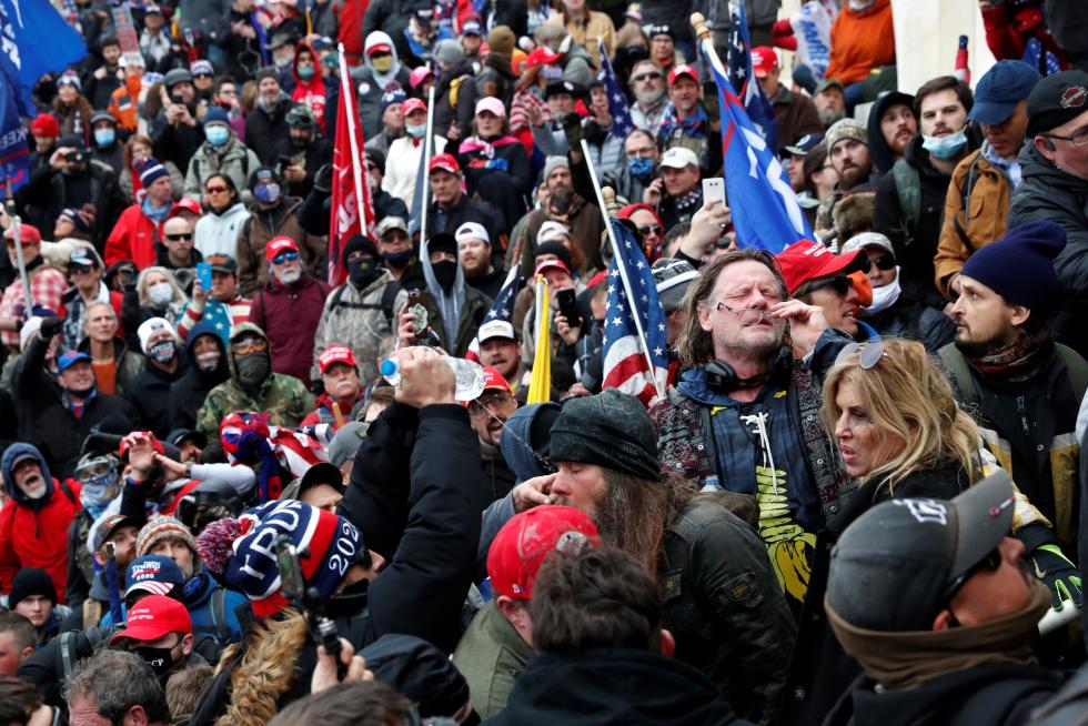 U.S. President Donald Trump holds a rally to contest the certification of the 2020 U.S. presidential election results by the U.S. Congress in Washington