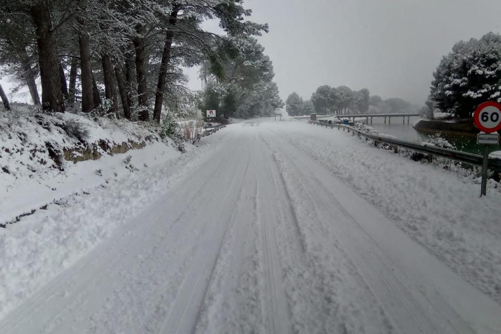 Esta imagen se repitió en todas las carreteras de la provincia de Huesca.