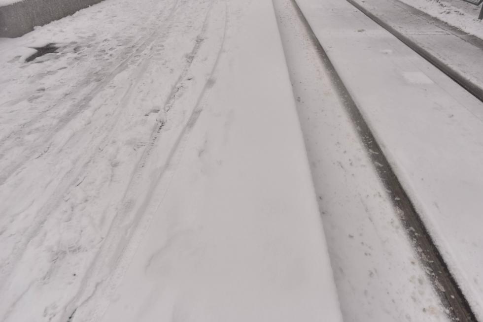 Filomena deja su rastro de nieve en Zaragoza