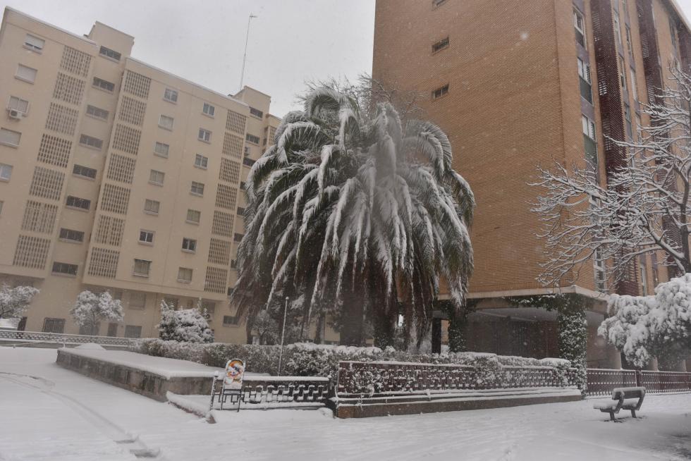 nevada Filomena en Zaragoza