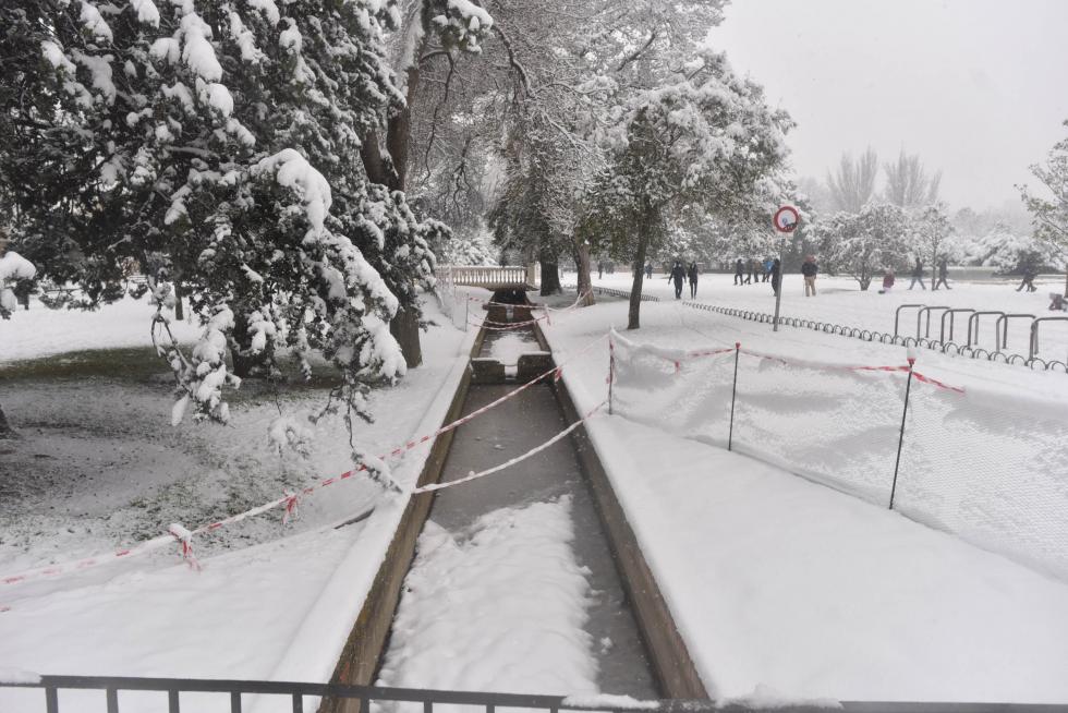 nevada Filomena en Zaragoza