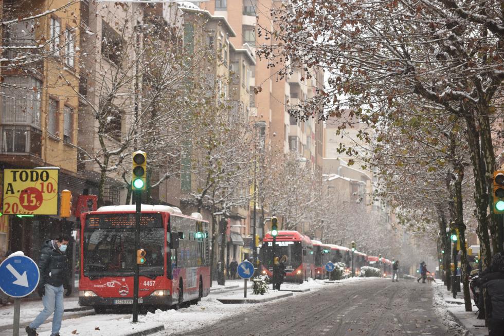 nevada Filomena en Zaragoza