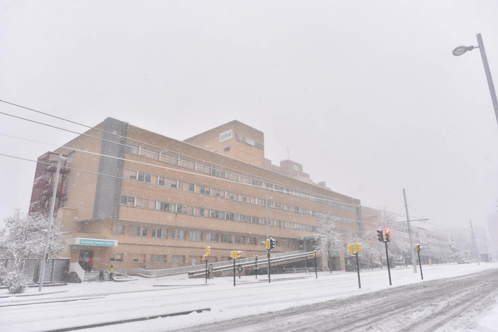 nieve en Zaragoza