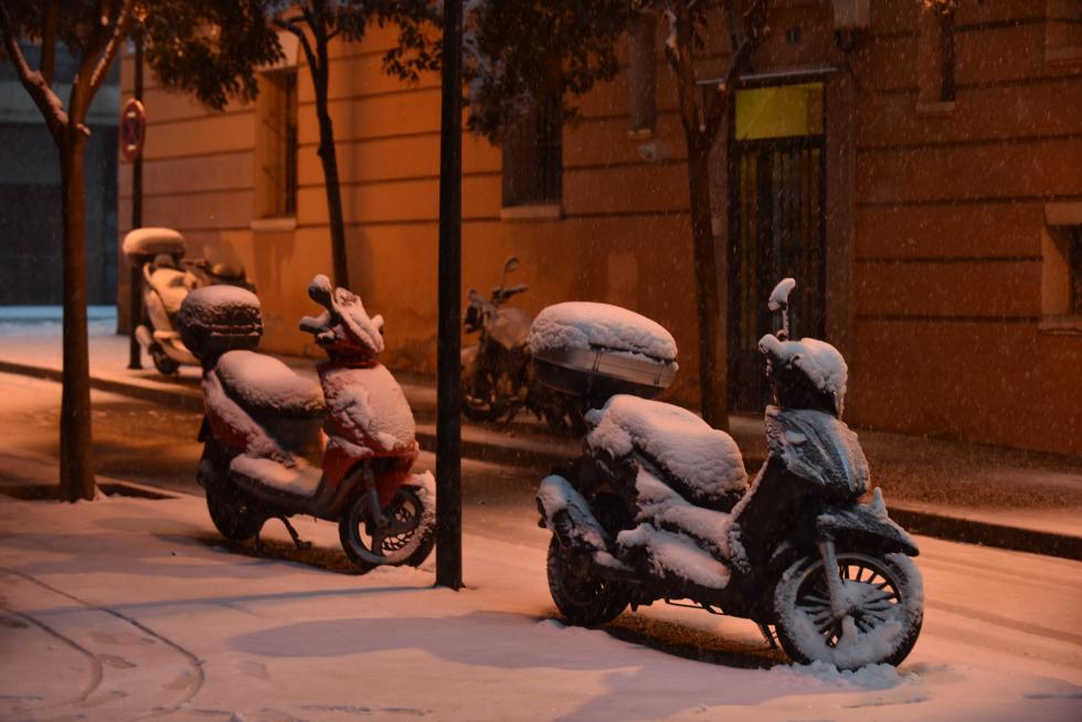Nieve en Zaragoza por la borrasca Filomena
