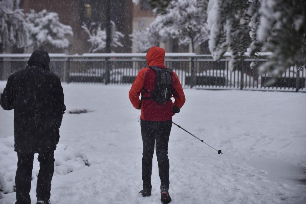 Nieve en Zaragoza por la borrasca Filomena