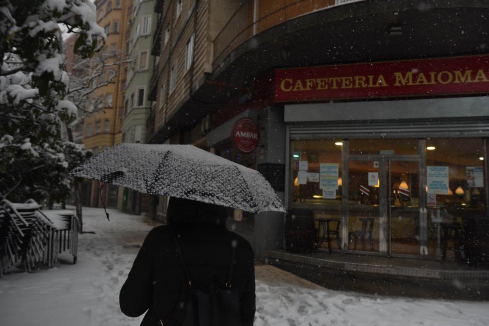 Nieve en Zaragoza por la borrasca Filomena