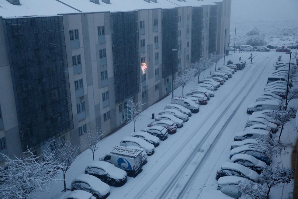 Nieve en Zaragoza por la borrasca Filomena