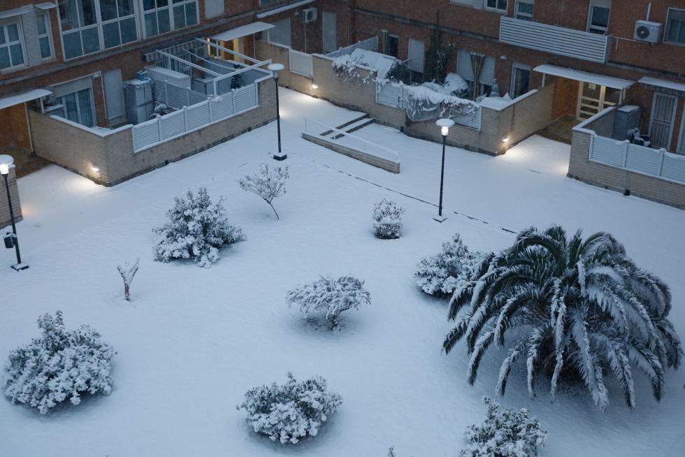 Nieve en Zaragoza por la borrasca Filomena
