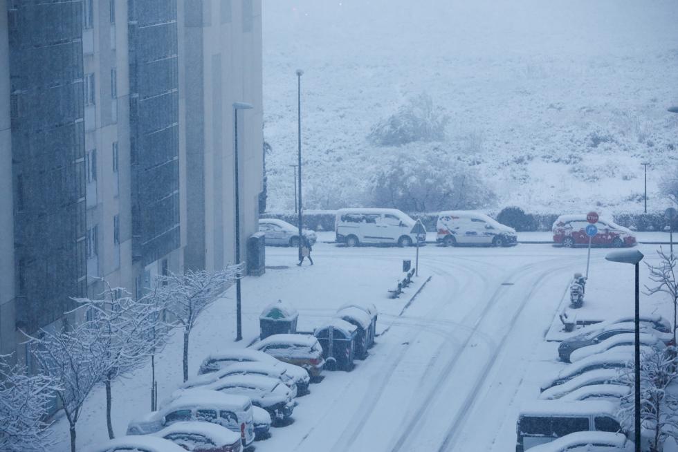 Nieve en Zaragoza por la borrasca Filomena