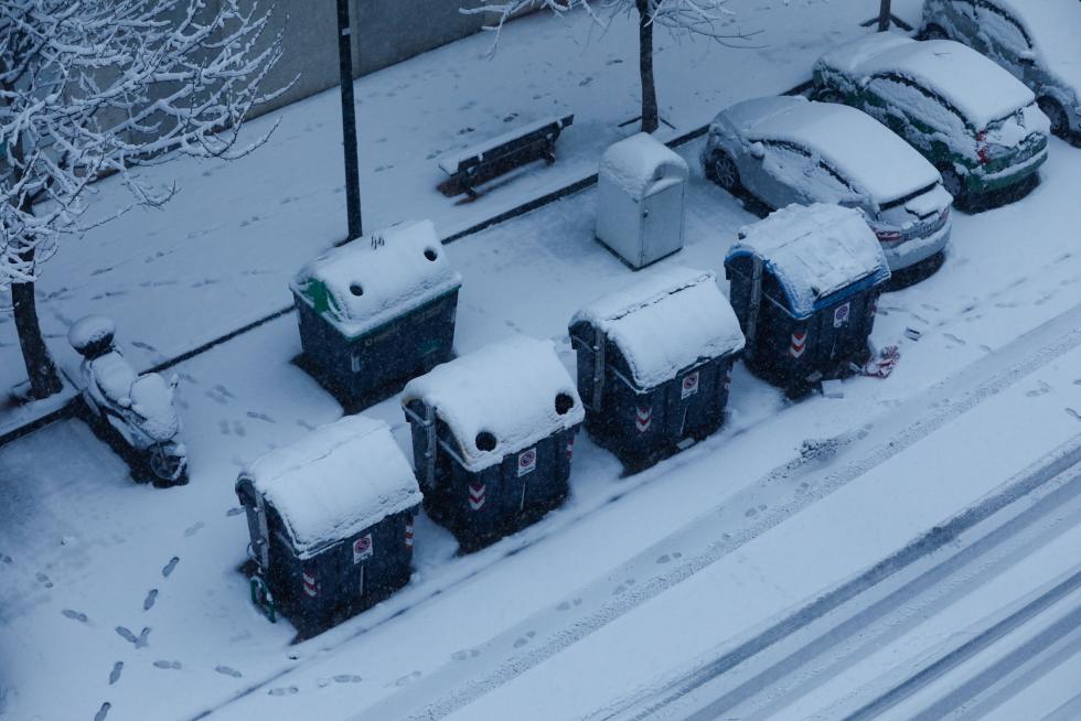 Nieve en Zaragoza por la borrasca Filomena