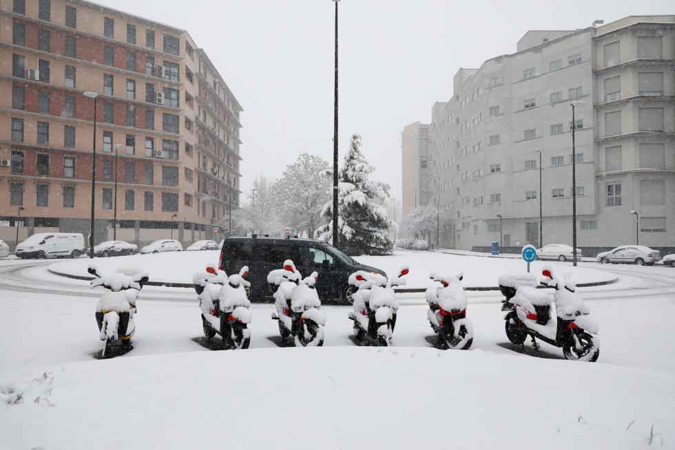 Nieve en Zaragoza por la borrasca Filomena