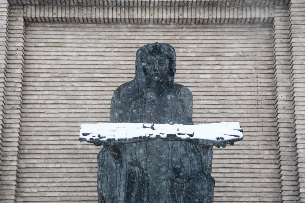 Nieve en Zaragoza por la borrasca Filomena
