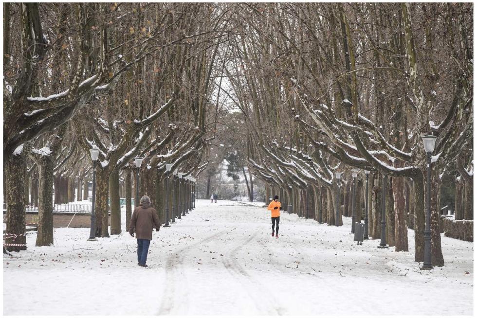 Nieve en Zaragoza