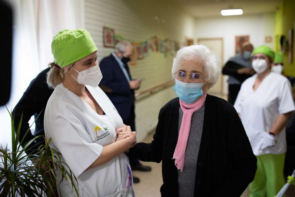 Vacunación en la residencia Somontano de Barbastro