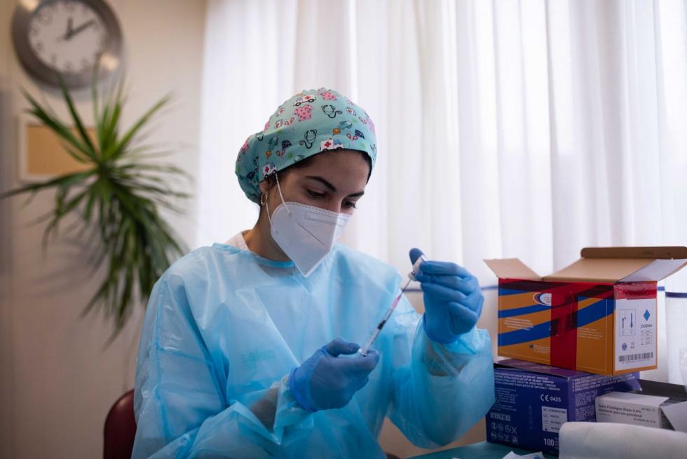 Vacunación en la residencia Somontano de Barbastro